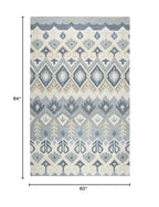 Rizzy Home Alora Decor Cascade 5' X 8' Natural/Tan/Gray/Dk Gray Hand-Tufted Area Rug