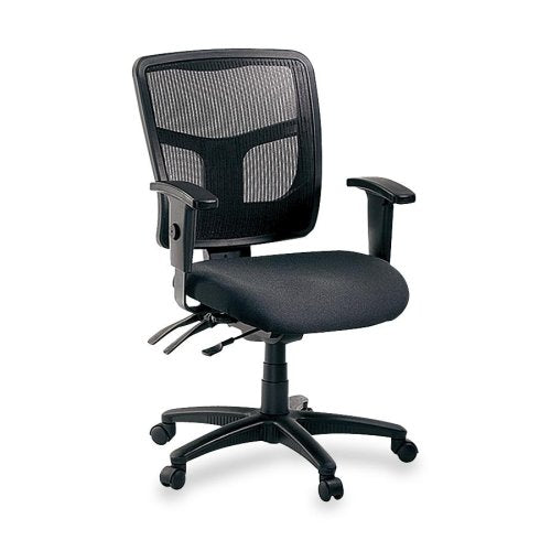 Wholesale Case Of 2 - Lorell 86000 Series Managerial Mesh Back Chair-Managerial Mid-Back Chair,25-1/4&quot;X23-1/2&quot;X35&quot;-41-3/10&quot;,Bk