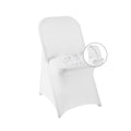 Magalo 50 Pack White Spandex Folding Waterproof Chair Cover, Stretch Chair Cover Protector For Wedding, Party, Dining Banquet And Other Special Events