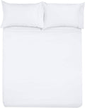 Microfiber Rv Sheet Sets, 60X80 Camper Queen, White Solid, Rv Bed Sheets For Campers, Rv'S & Travel Trailers Fit Mattress Up To