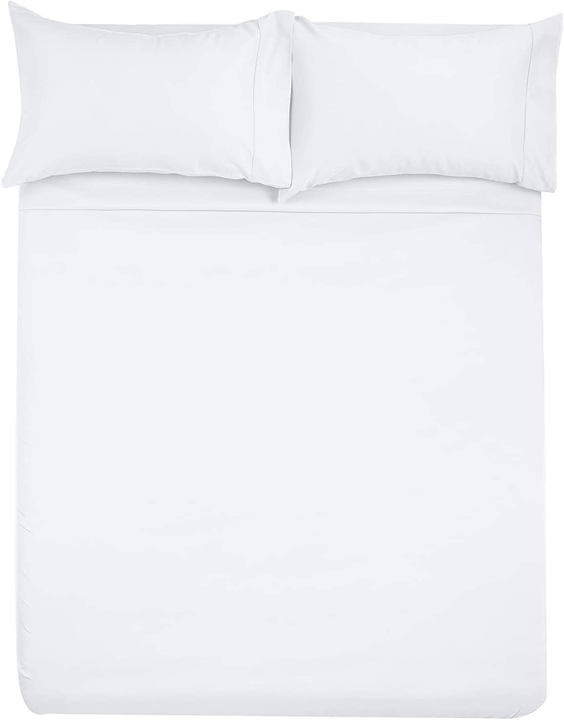 Microfiber Rv Sheet Sets, 70X80 Camper King, White Solid, Rv Bed Sheets For Campers, Rv'S & Travel Trailers Fit Mattress Up To 8