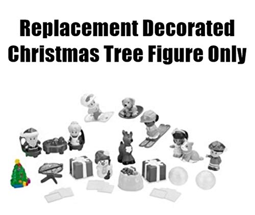 Replacement Part For Fisher-Price Little People Advent Calendar - Dgf96 ~ Includes One Decorated Christmas Tree Approximately 2.