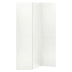 vidaXL 3-Panel Room Divider in White - 47.2"x70.9", Durable Steel Partition Screen with Rubber feet, Versatile for Bedroom, Dining Room & Living Room Decoration