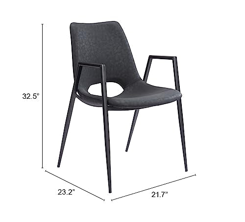 Zuo Desi Dining Chair Black