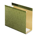 Reinforced 4' Extra Capacity Hanging Folders, Letter, Standard Green, 25/Box