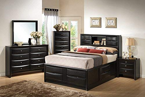 Coaster Home Furnishings Briana 5-Drawer Chest Black, 16.9&quot; D x 34&quot; W x 48.7&quot; H