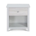 HomeRoots 530248 24 in. Gray One Drawer Nightstand