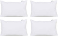 Acanva Throw Pillow Stuffer Inserts Decorative Rectangle Premium Sham Forms Cushion For Sofa Couch Chair, 12X24 Inch (Pack Of 4), White 4 Count