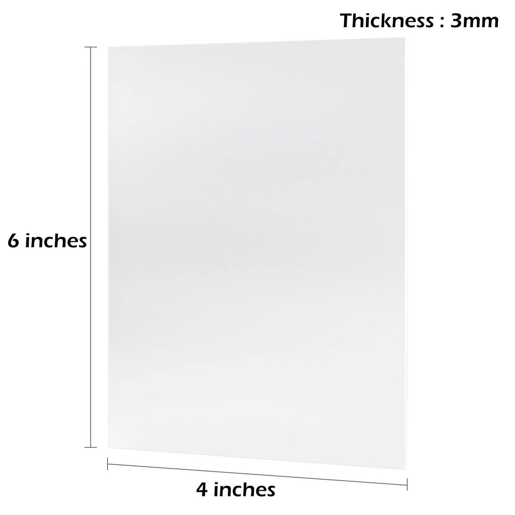 4X6 Inch Blank Frosted Acrylic Sign Acrylic Sheet 1/8 Inch Thick | Diy Frosted 4''X6'' Acrylic Pieces, Perfect As Table Numbers,