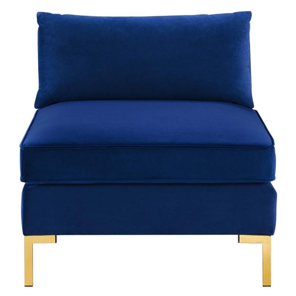 Ardent Performance Velvet Armless Chair - Thumbnail 2