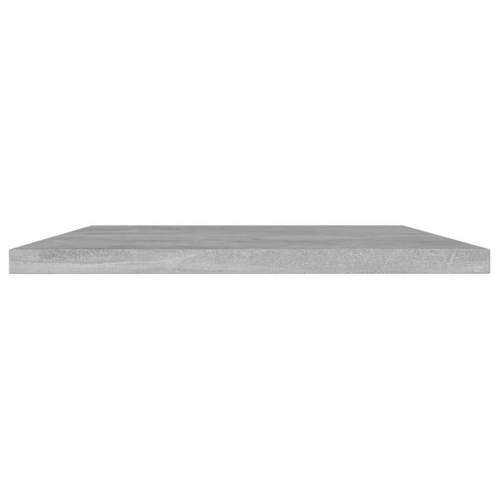vidaXL Bookshelf Boards 4pcs in Concrete Gray, 23.6x7.9x0.6 - Replaceable Shelving Units Made from Engineered Wood for Multipurpose Storage