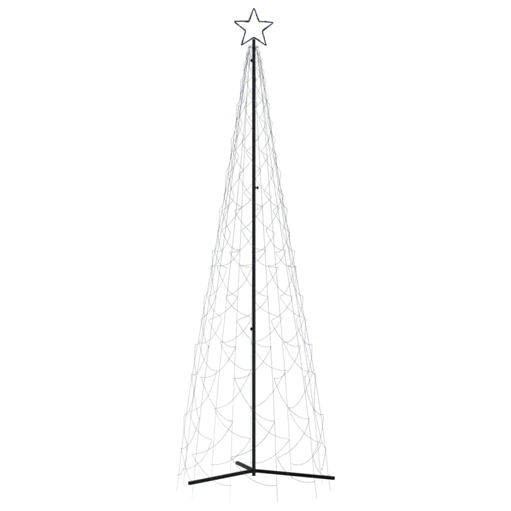 vidaXL Christmas Cone Tree Blue 500 LEDs 39.4&quot;x118.1&quot;
