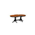 East West Furniture Modern Dining Chairs, Set of 2, Black & Cherry