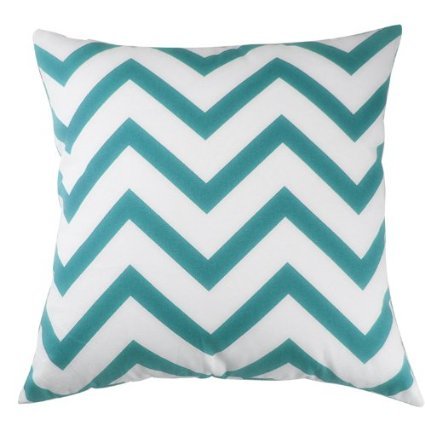 Taoson Chevron Cushion Cover Pillow Cover Pillowcase Zig Zag Cotton Canvas Pillow Sofa Throw White Printed Linen With Hidden Zip