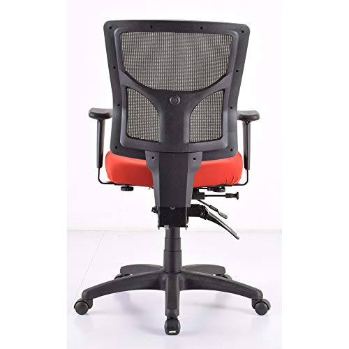 Lorell Llr62007 High/Mid-Back Padded Fabric Chair Seat Red