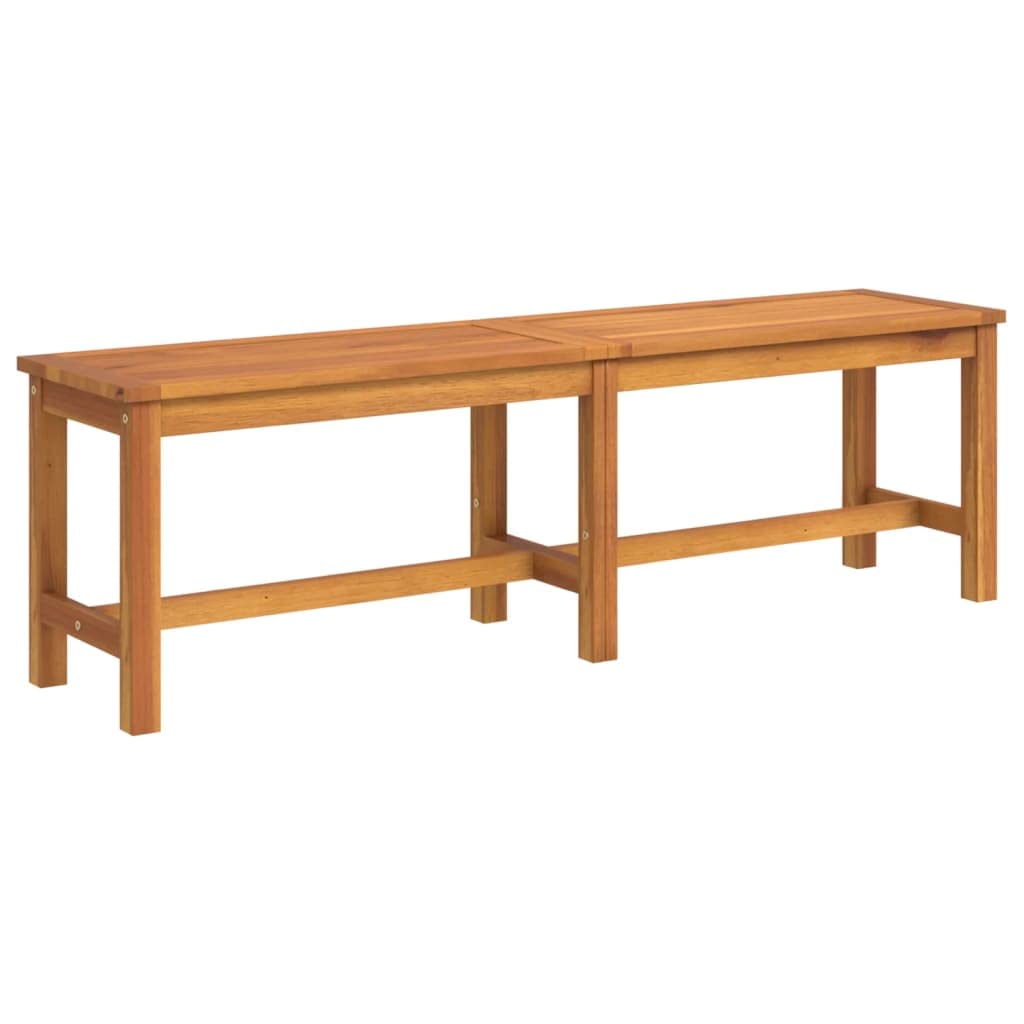 vidaXL Solid Acacia Wood Patio Bench - Spacious Outdoor/Indoor Seating in Brown - Durable, Stable and Easy to Assemble