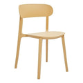 Neos Modern Furniture C340YL Set of 4 Chair, Yellow