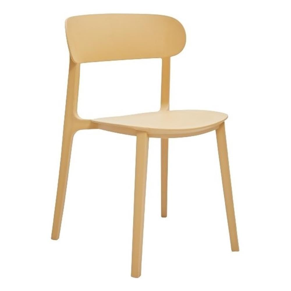 Neos Modern Furniture C340YL Set of 4 Chair, Yellow