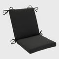 Pillow Perfect Fresco Solid Indoor/Outdoor One Piece Chair Cushion Deep Seat, Weather And Fade Resistant, Square Corner - 36.5'
