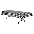 Black Plaided Style Holiday Tablecover