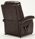 Comfort Pointe Lehman Brown Faux Leather Traditional Lift Chair