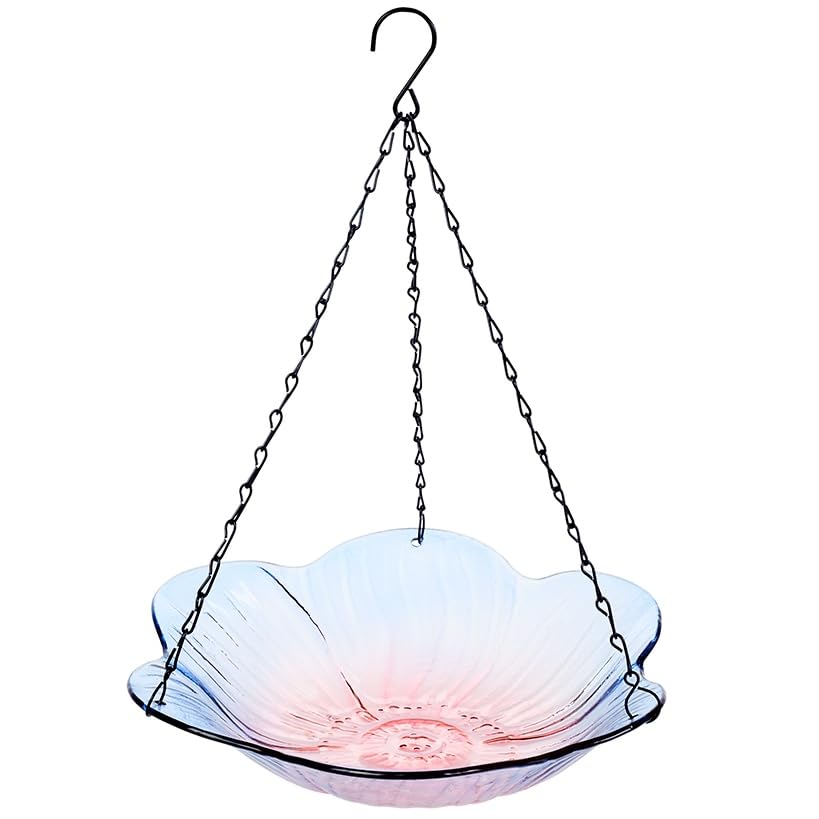 Hanging Glass Birdbaths - Large