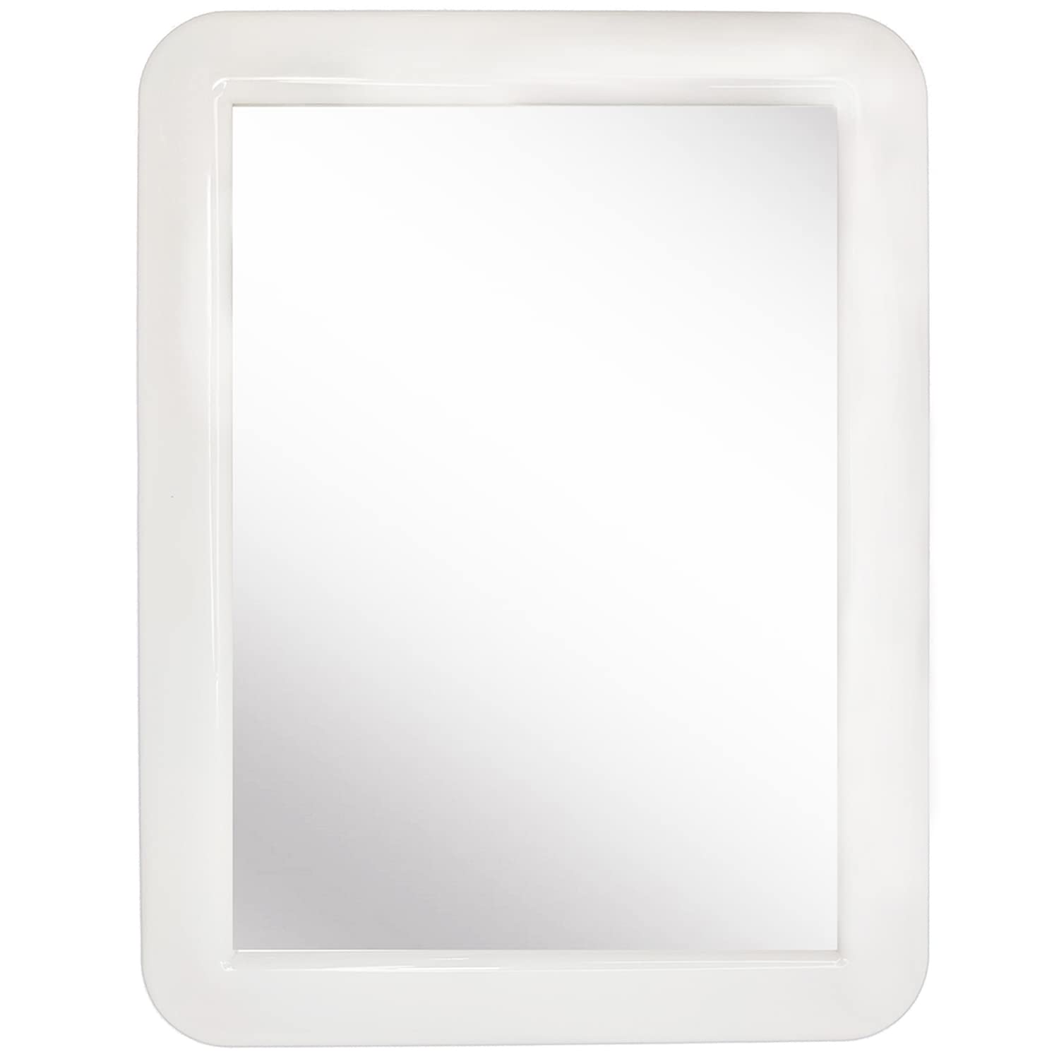 CEREM Locker Mirror Magnetic for Boys and Girls Locker, White 5 x 7 - Real Glass Magnetic Mirror for School Locker, Office, Home