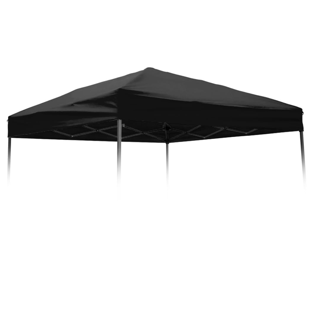 Trademark Innovations 8' X 8' Square Replacement Canopy Gazebo Top In Black (Only Fits Trademark Innovations 10' Slant Leg Canop