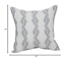 Blazing Needles Square Polyester Jacquard Throw Pillows, 17", Zae Granit 2 Count