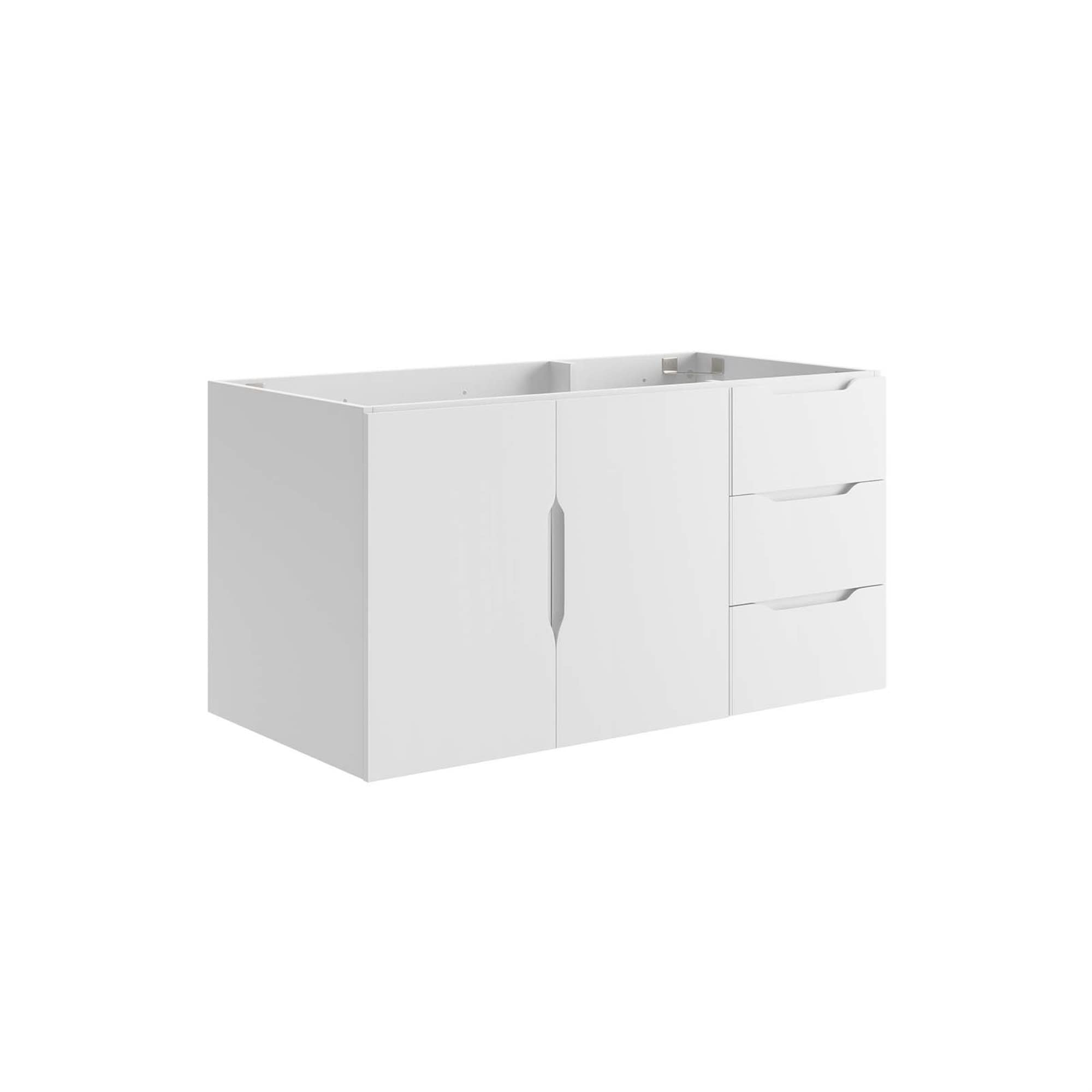 Ergode 36'' Wall-Mount Bathroom Vanity - Sleek & Minimalist Design, Ample Storage Space. Sink Basin & Fixtures Not Included.