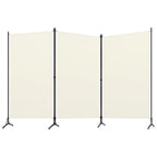 Vidaxl 3-Panel Room Divider Cream White 102.4''X70.9''