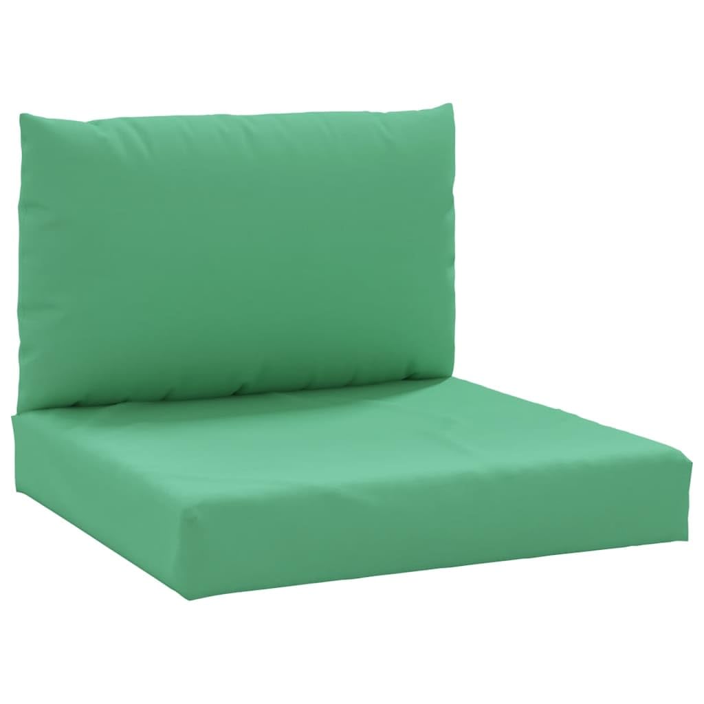 Vidaxl Green Pallet Cushions, Set Of 2, Made With Durable Oxford Fabric And Plump Hollow Fiber Filling - Patio Seating Upgrade F