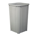 Knape & Vogt 27qt Trash Can Contractor Pack of 10ea, 17.81-Inch by 10.65-Inch by 10.65-Inch, Platinum