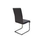 Best Master Furniture Mirage Faux Leather Parson Dining Chairs - Set Of 2, Gray