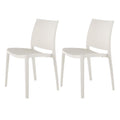 Lagoon Sensilla White Stack-Able Dinning Chair - 4 Pcs/Set