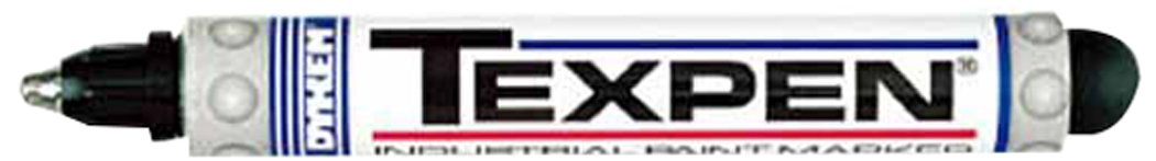 Reid Supply Company Dykem Texpen 60338 Black Medium Marking Pen - 16033 [Price Is Per Each]