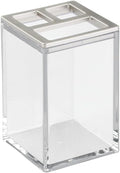 InterDesign Plastic Toothbrush Holder, Clear