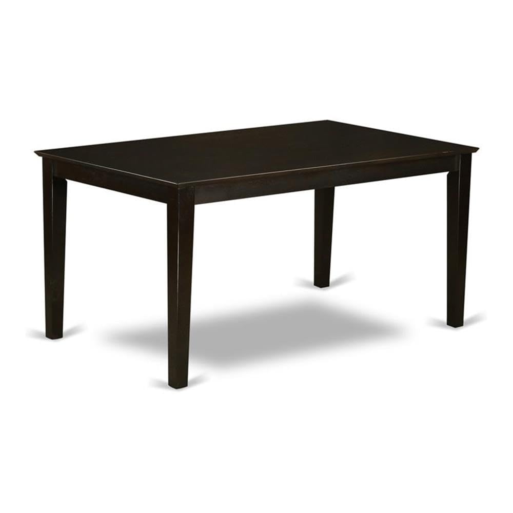 East West Furniture CAT-CAP-S Capri Modern Kitchen Table - a Rectangle Dining Table Top with Sturdy Legs, 36x60 Inch, Cappuccino