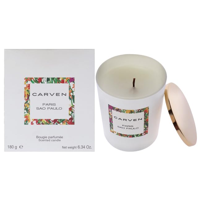 Carven Paris Sao Paola Candle by Carven for Unisex  6.3 oz Candle