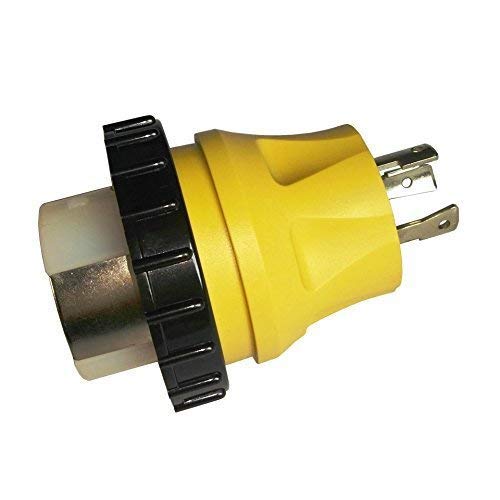 Parkworld 692101 Shore Power Adapter Generator 30A L5-30P Male To Marine 50A Ss2-50R Female With Locking Ring