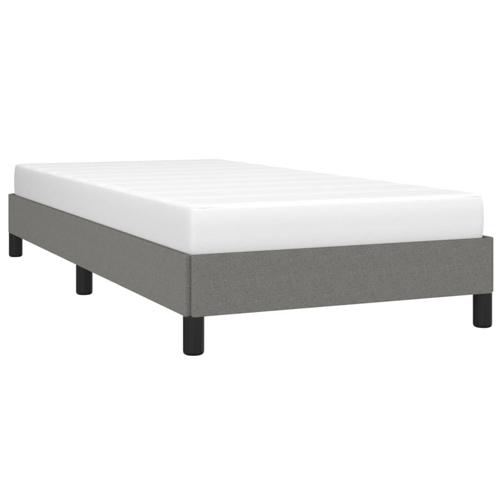 vidaXL Bed Frame Dark Gray 39.4&quot;x79.9&quot; Twin XL Fabric