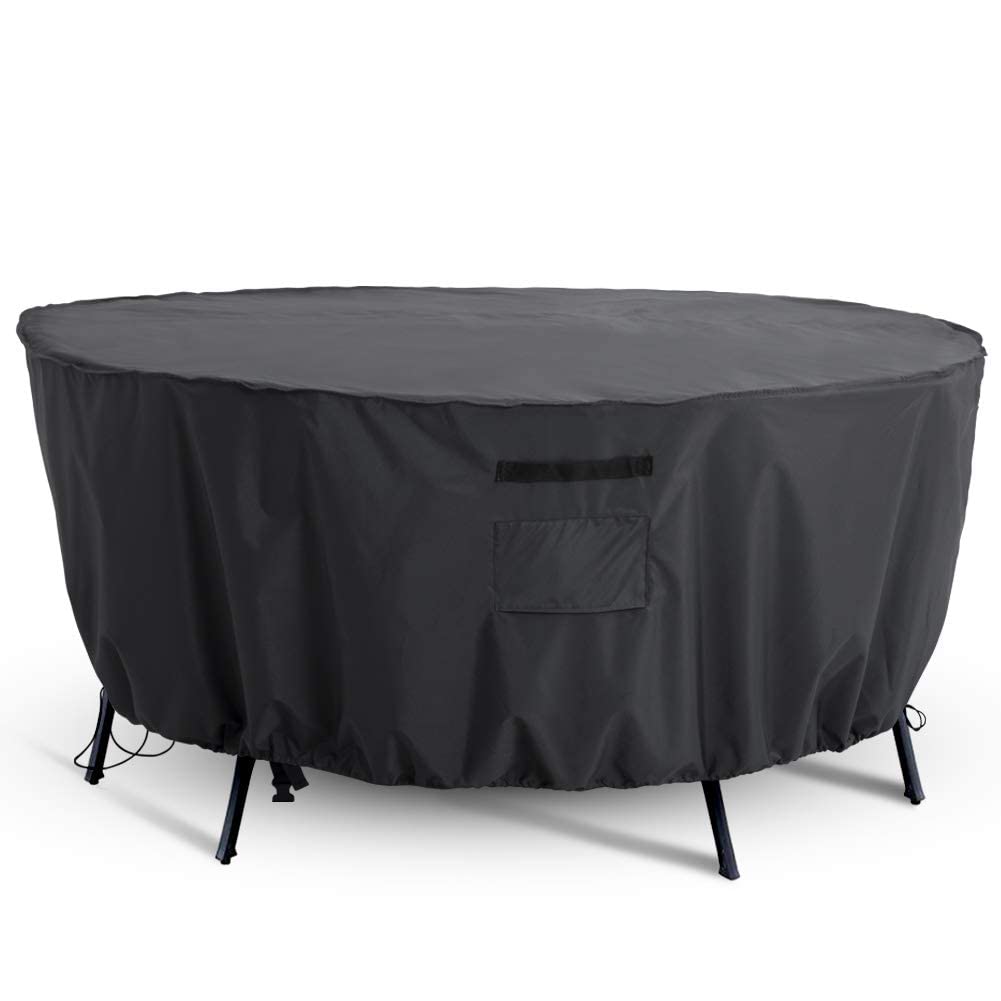 Tempera Outdoor Round Table Cover , Sectional Sofa , Dining Set Cover , Anti-Fading , Waterproof Patio Cover For Outdoor Furnitu