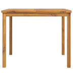 vidaXL Outdoor Dining Table - Solid Wood Acacia - Fishbone Pattern - Square Patio Table - Brown - Stable Wooden Frame - 35.4"x35.4"x29.1"