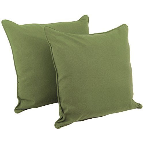 Blazing Needles Corded Twill Floor Pillows (Set of 2), 25&quot;, Sage