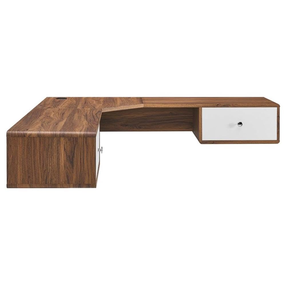 Transmit 55" Wall Mount Corner Wood Office Desk