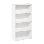 Furinno Pasir 4-Tier Bookcase/Bookshelf/Storage Shelves, White