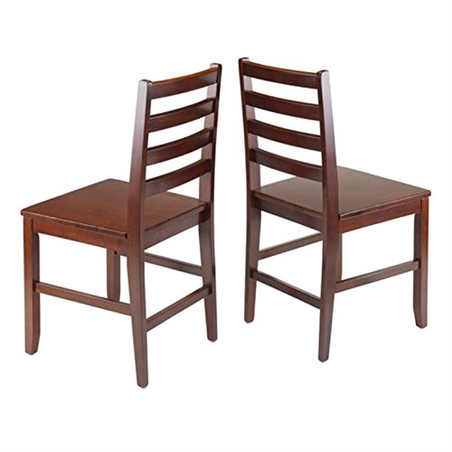 Ergode Hamilton Ladder-Back Chairs, 2-Pc Set, Walnut