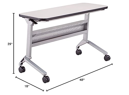 Safco Products Flip-N-Go Training Table, 18 x 48, Folkstone