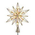 Kurt S. Adler UL3150 10Light 12 Point Capiz Star & Center Gem Treetop