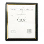EZ Mount Document Frame, Plastic, 8 x 10, Black (5 Pack)